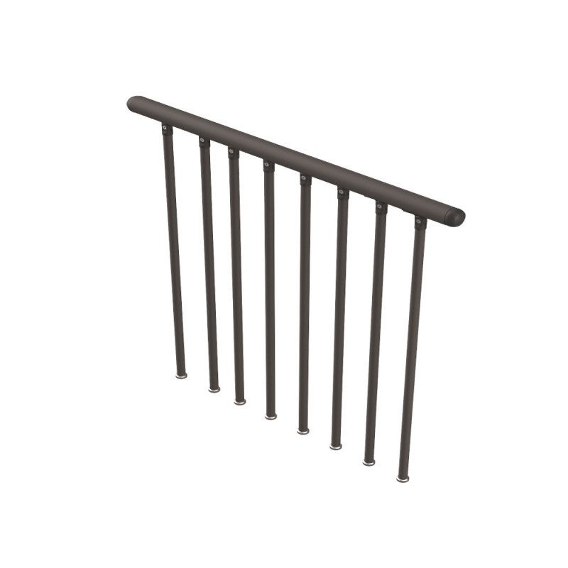 Kit garde-corps pour escalier en colimaçon Delta anthracite SOGEM