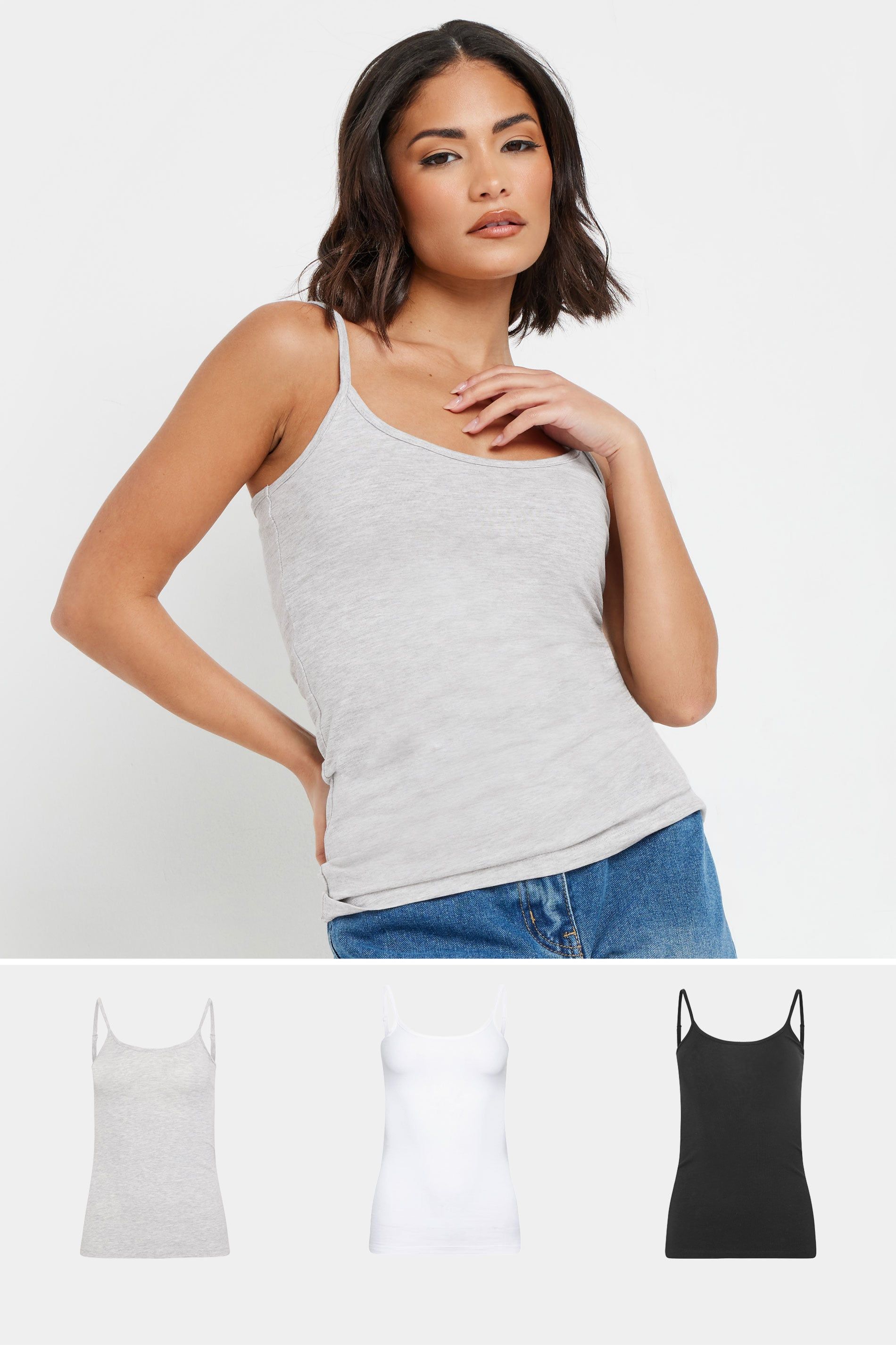 PixieGirl Petite 3 Pack Cami Vest Tops
