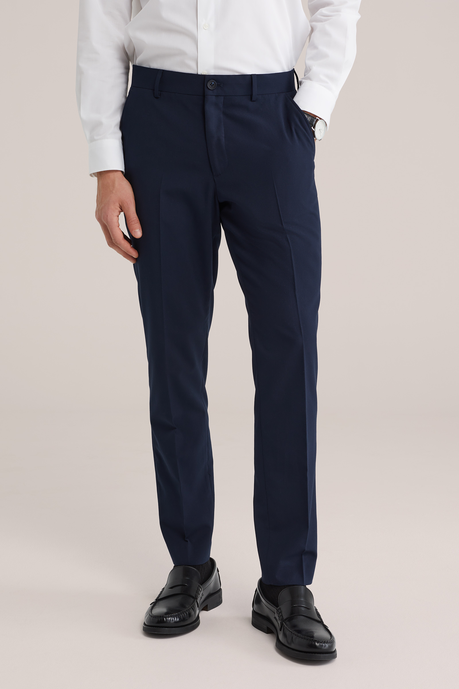 Heren slim fit pantalon