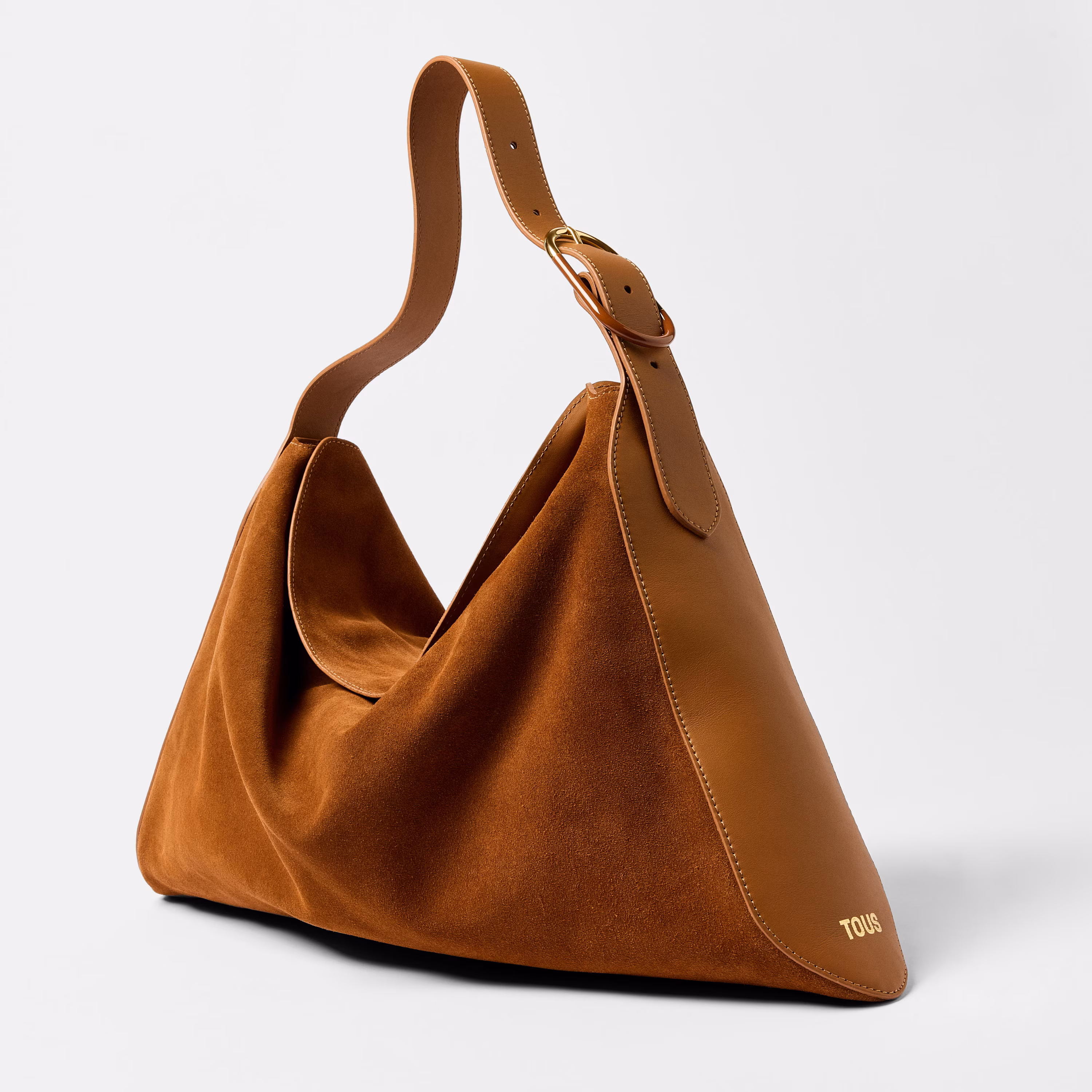 Saca de piel camel TOUS Arlette