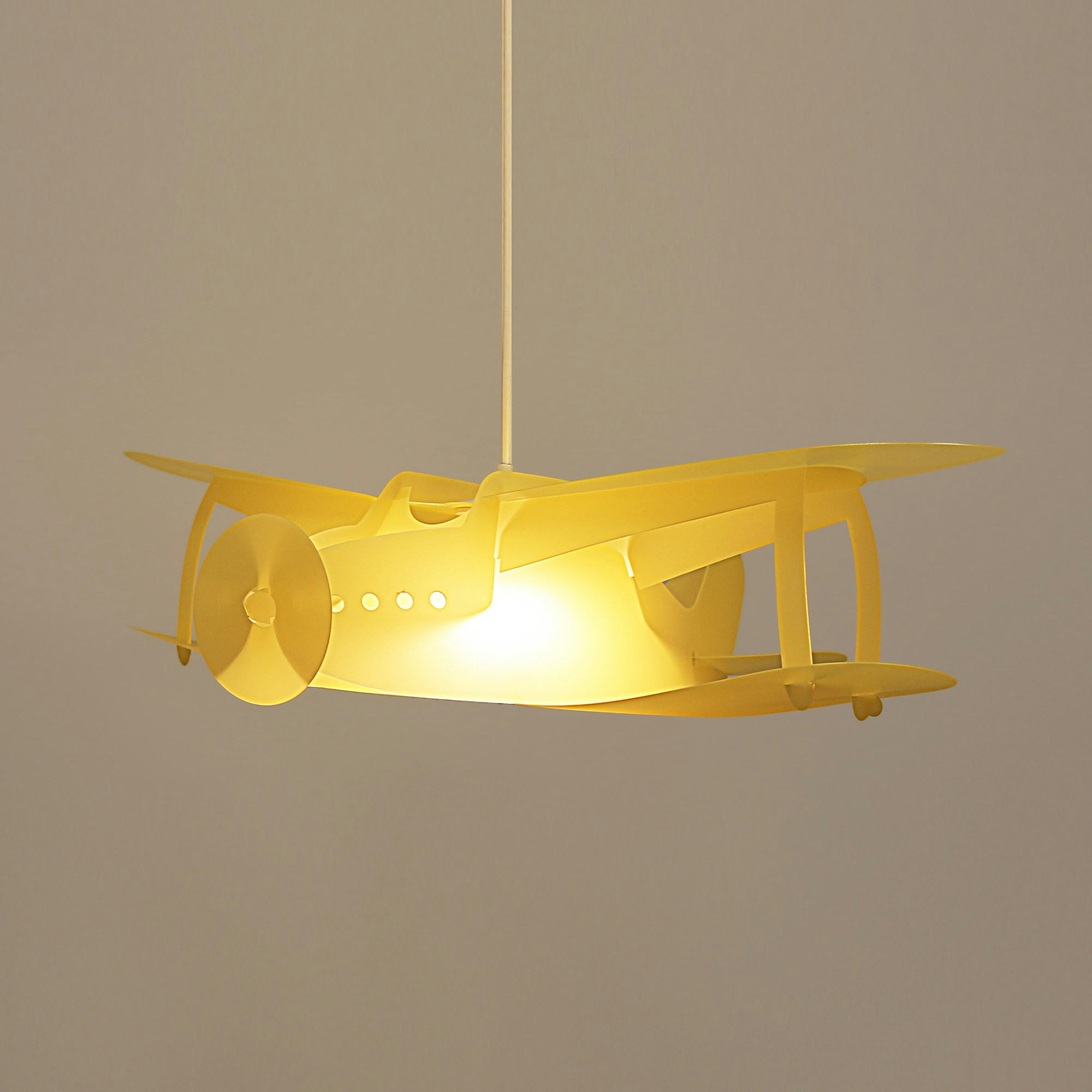 - Suspension enfants Avion Jaune 50cm