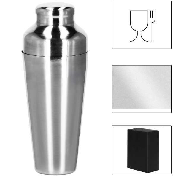 Zestaw barmański 8 elementów do drinków shaker francuski srebrny