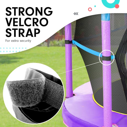 NNEDPE Kahuna Mini 4.5ft Trampoline Blue Purple