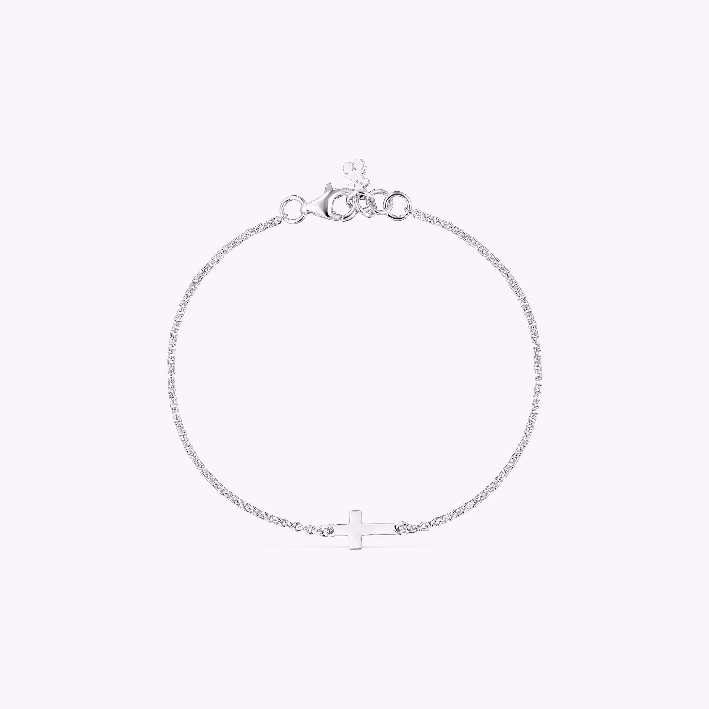 Pulsera cadena cruz de plata TOUS Motivos