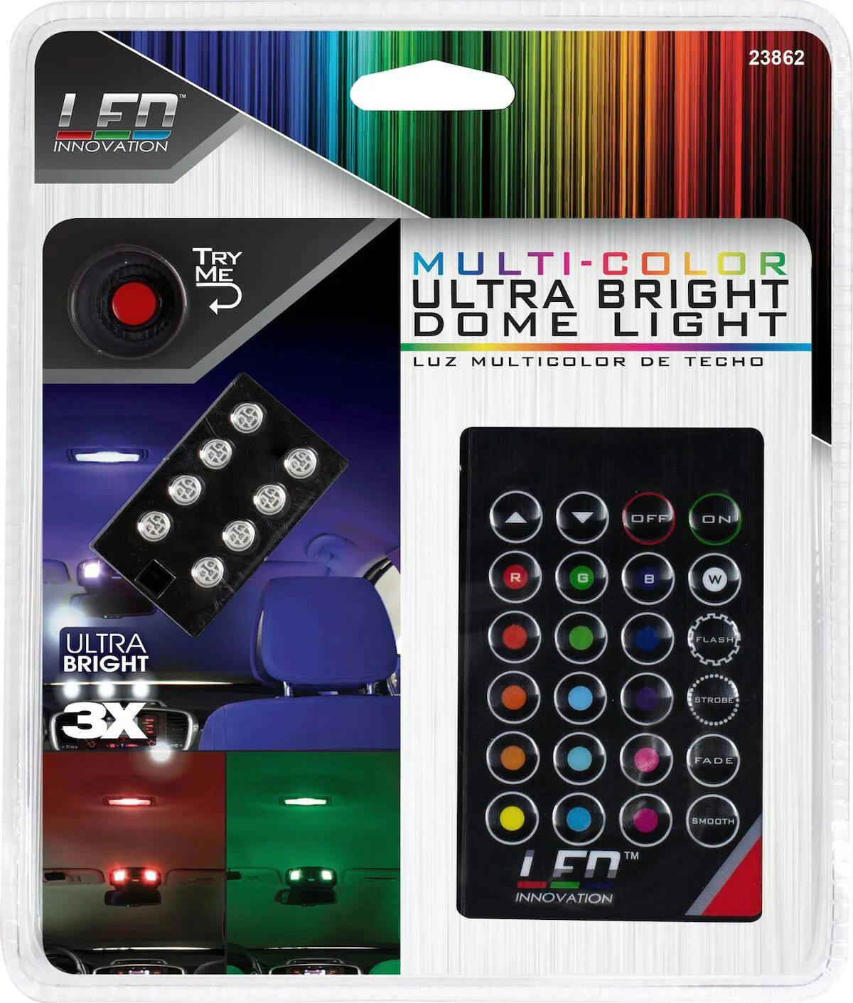 Custom Accessories LED Innovation Ultra Bright Dome Light, Multi-Colour
