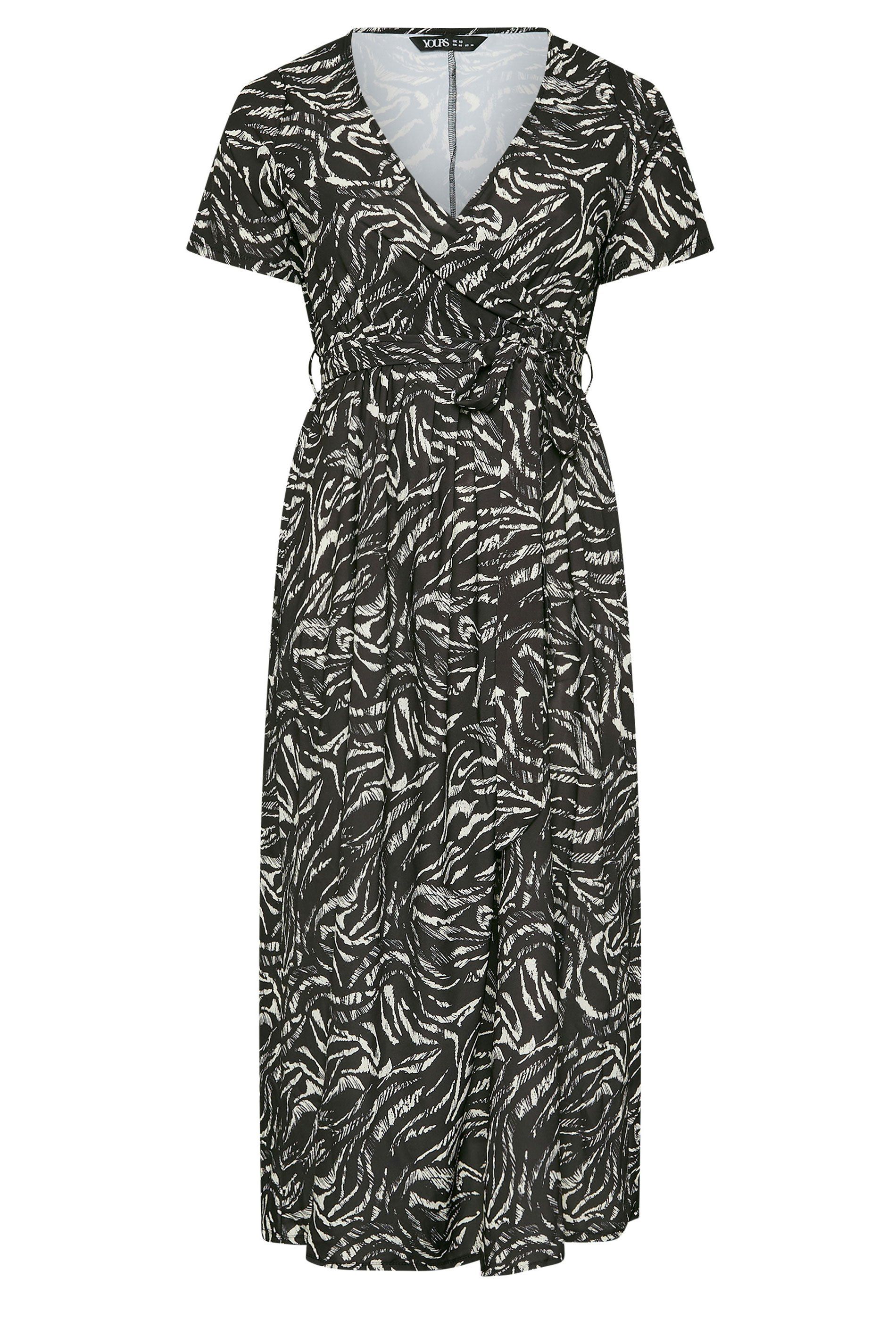 Yours Abstract Wrap Maxi Dress