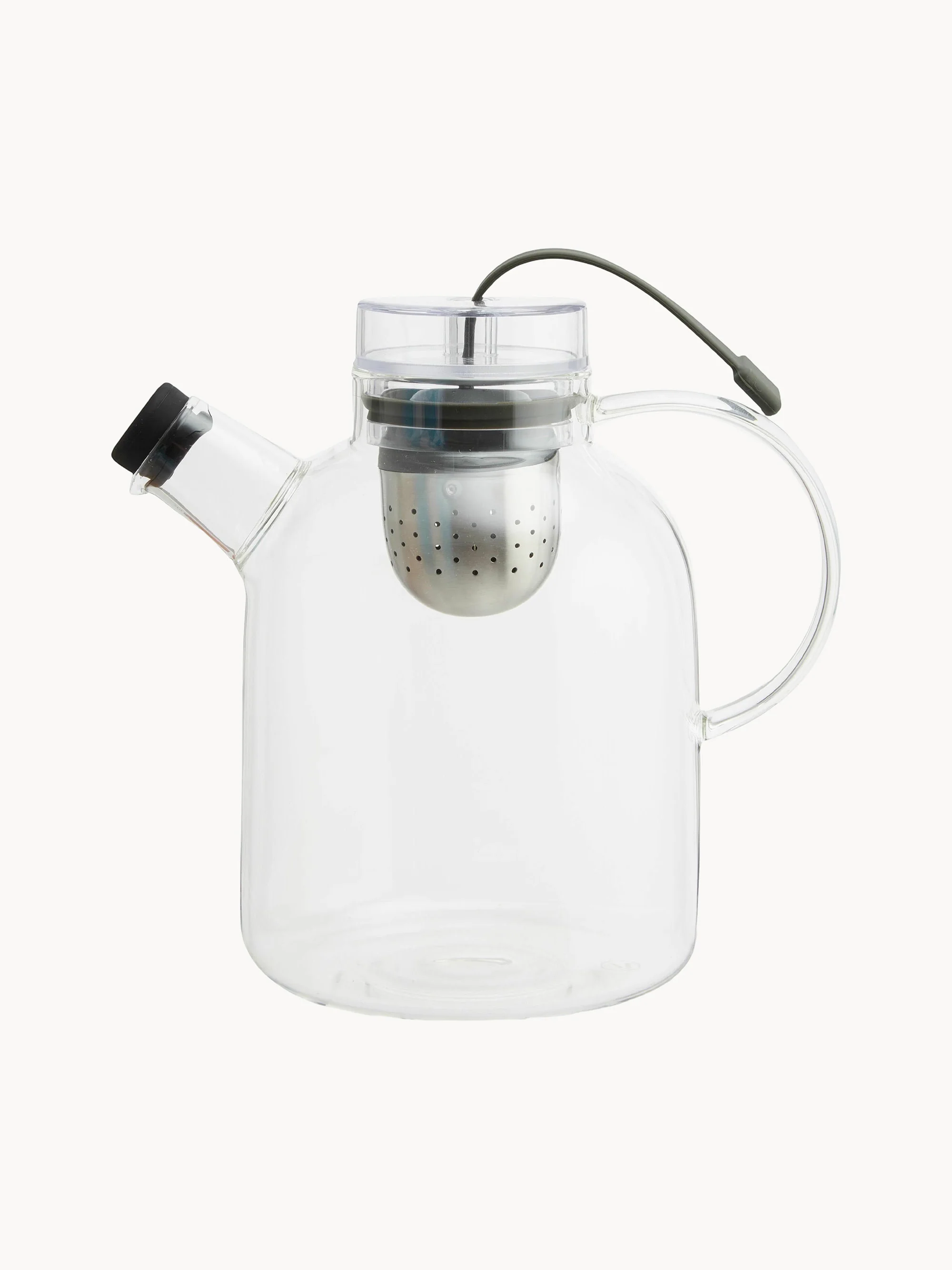 Glasteekanne mit Teesieb