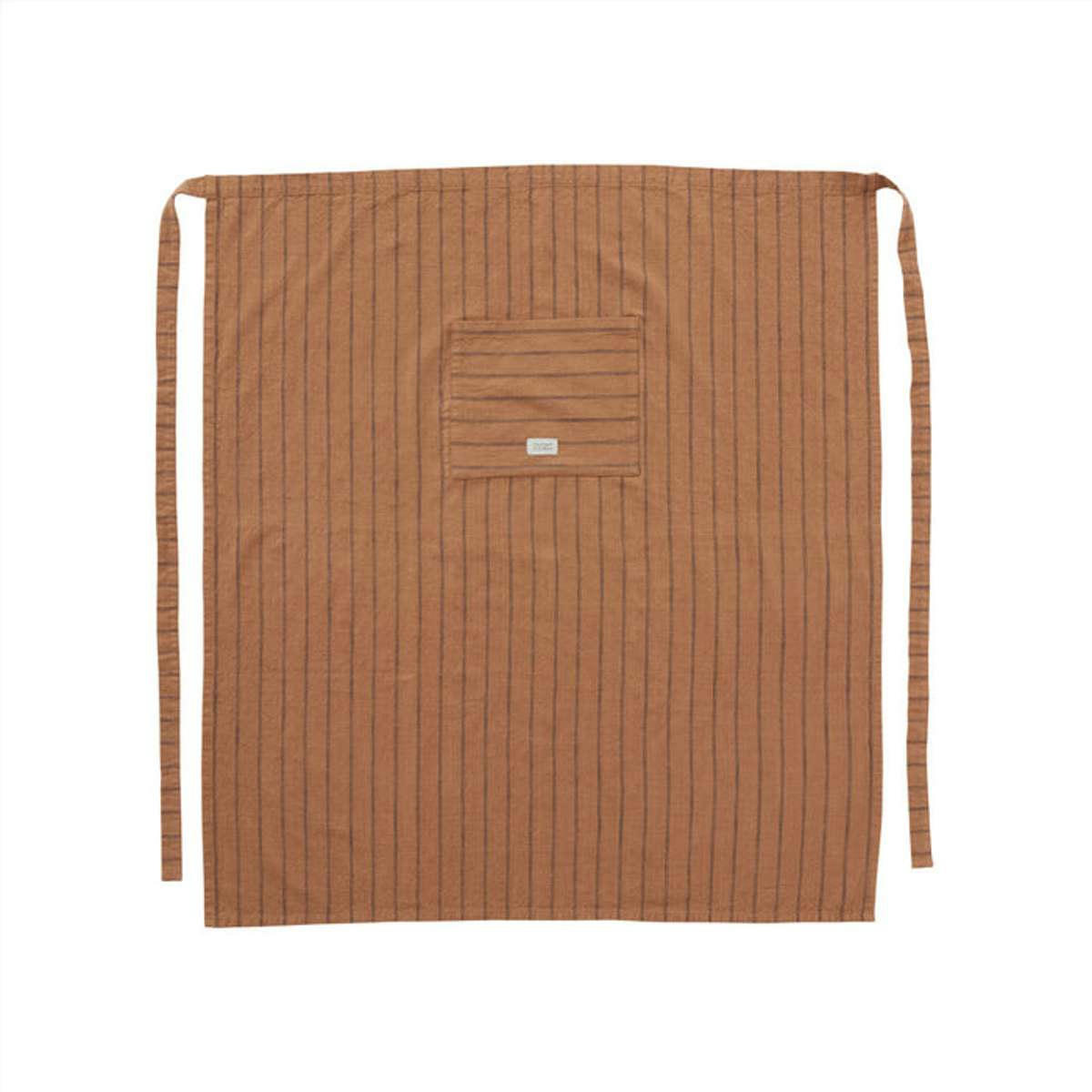 GOBI - Tablier Chef marron en coton organique H92x84cm