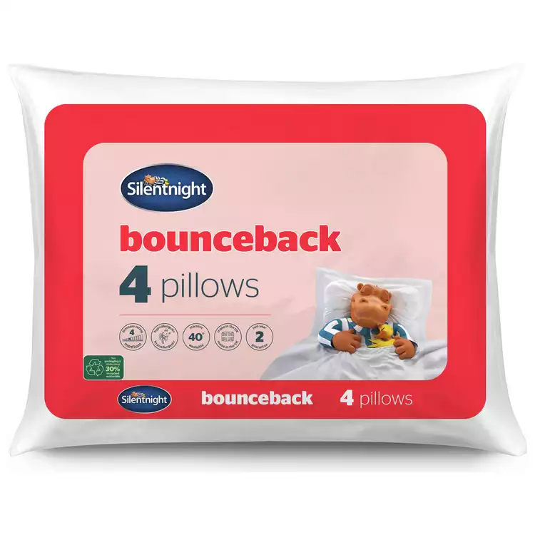 Silentnight Bounceback Pillows - 4 Pack