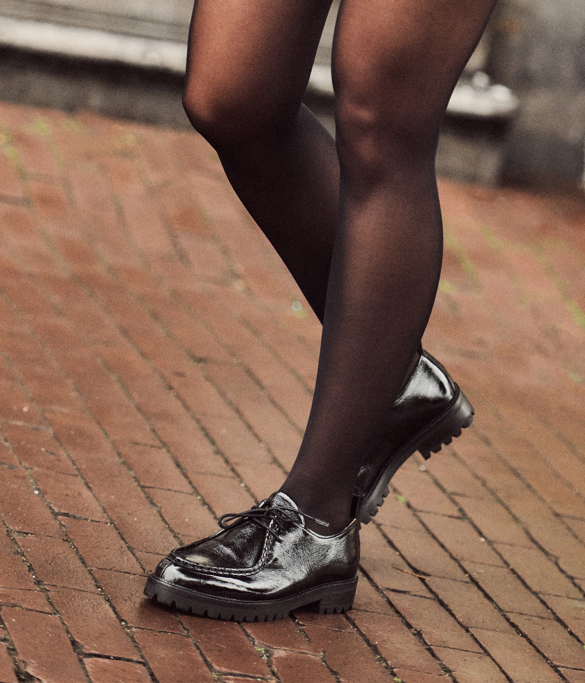 Derbies en cuir verni noir George