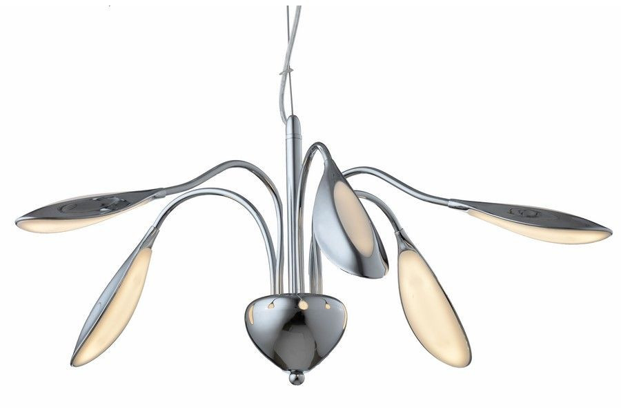 Lampa wisząca Paloma chromowana LED 5x5.3W Ciepła biel 1100lm Reality