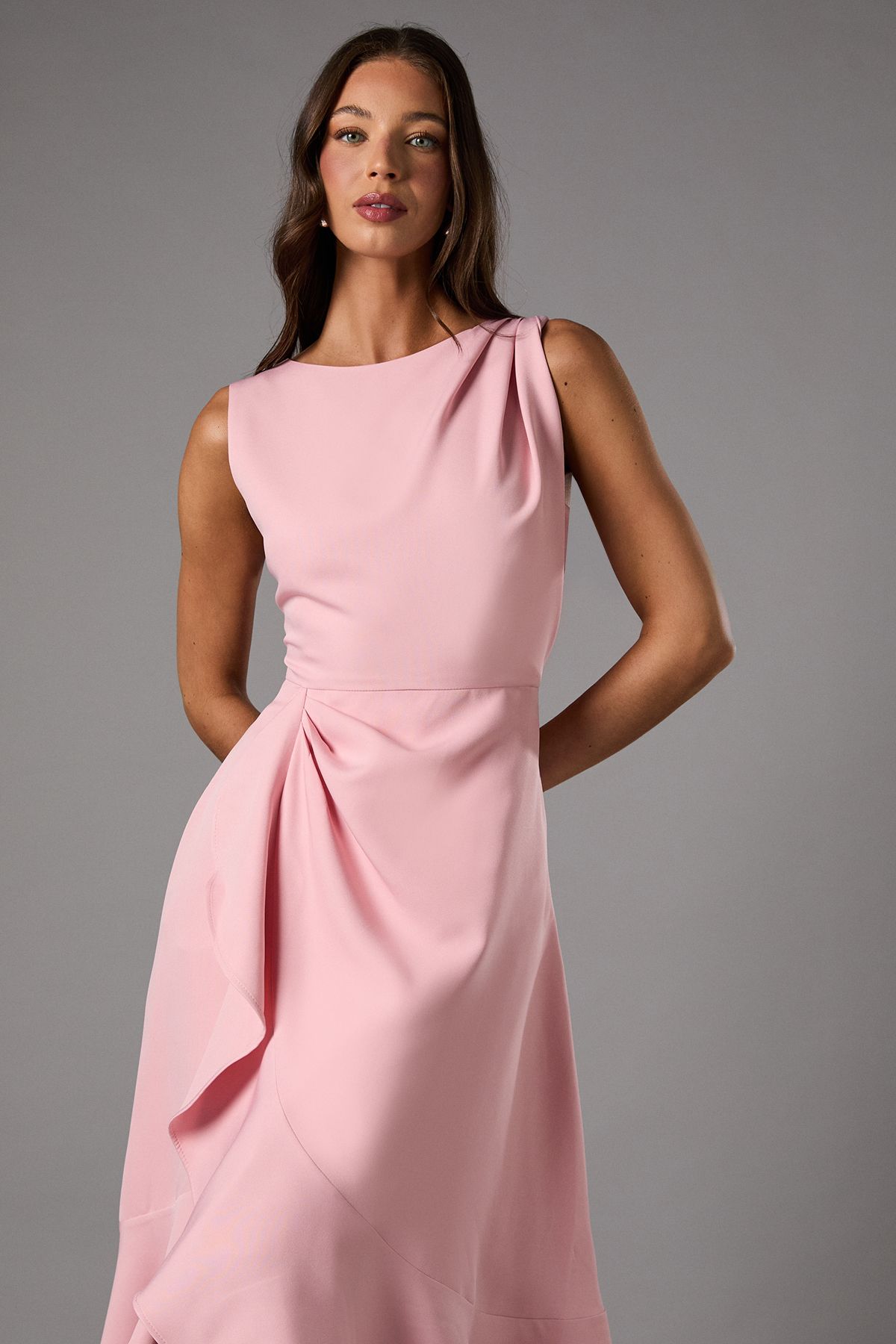 Coast Waterfall Crepe Midi Dress
