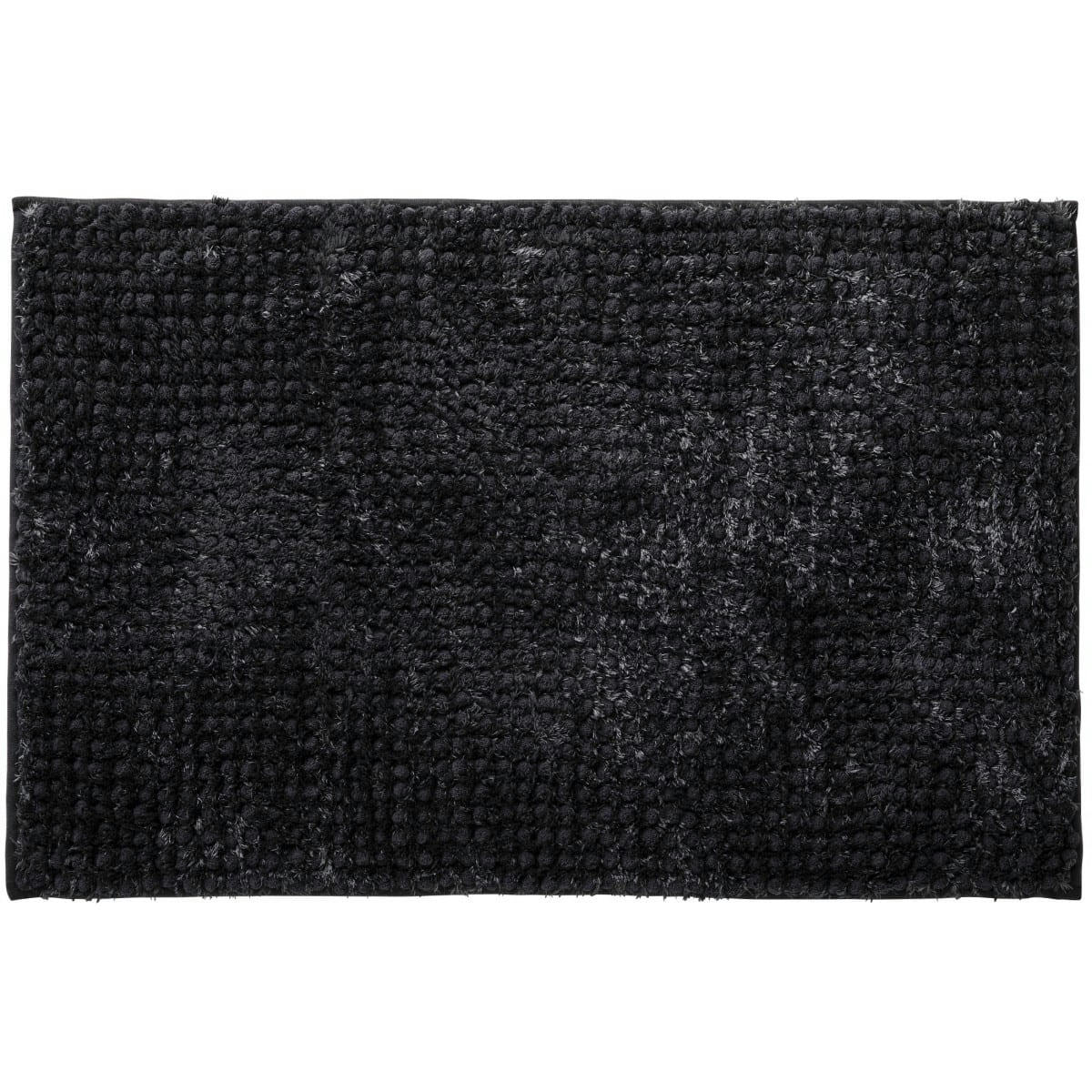 SOFTY - Tapis de bain en polyester uni carbone 50x80cm