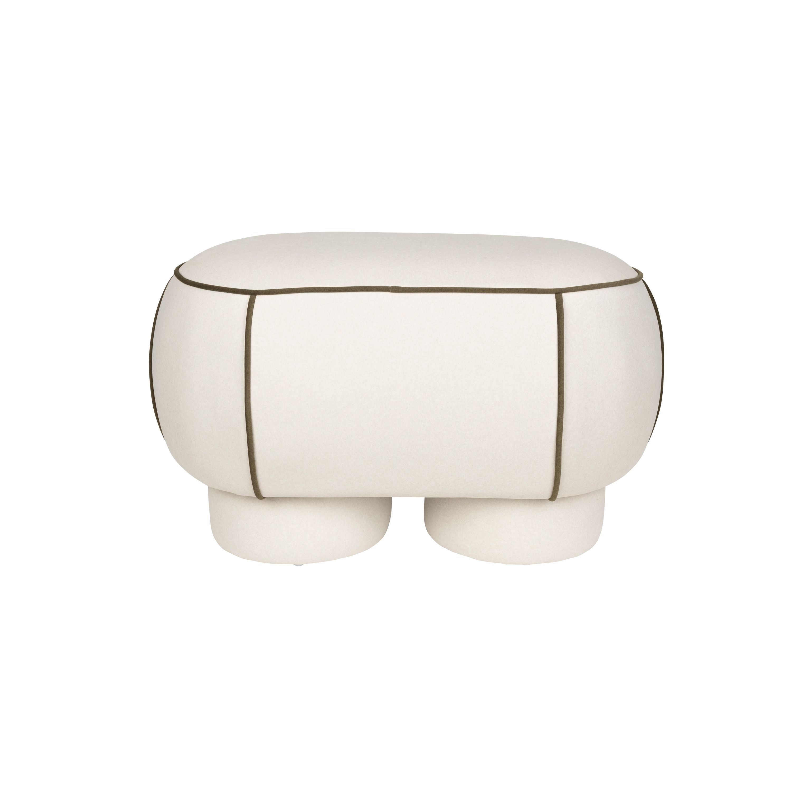 Housecraft Living Marina Bank Ovaal 77,5 cm Wit