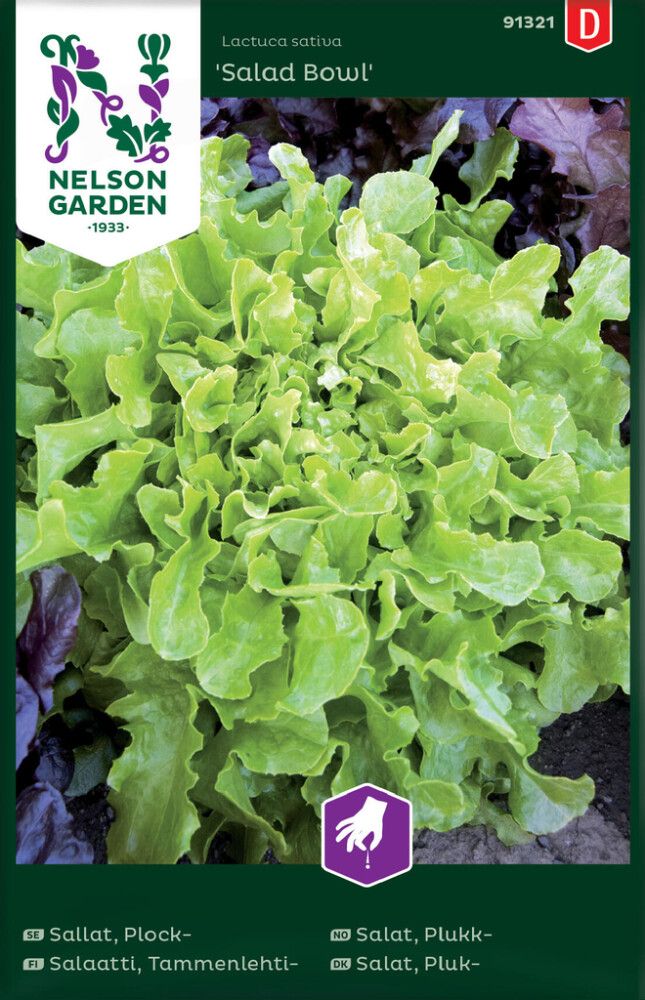 GRØNNSAKSFRØ NELSON GARDEN BLADSALAT SALAD BOWL