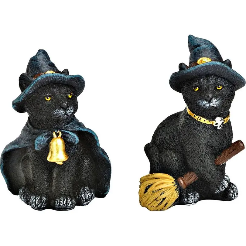 Figur 12er-Set Halloweenfigur Katze