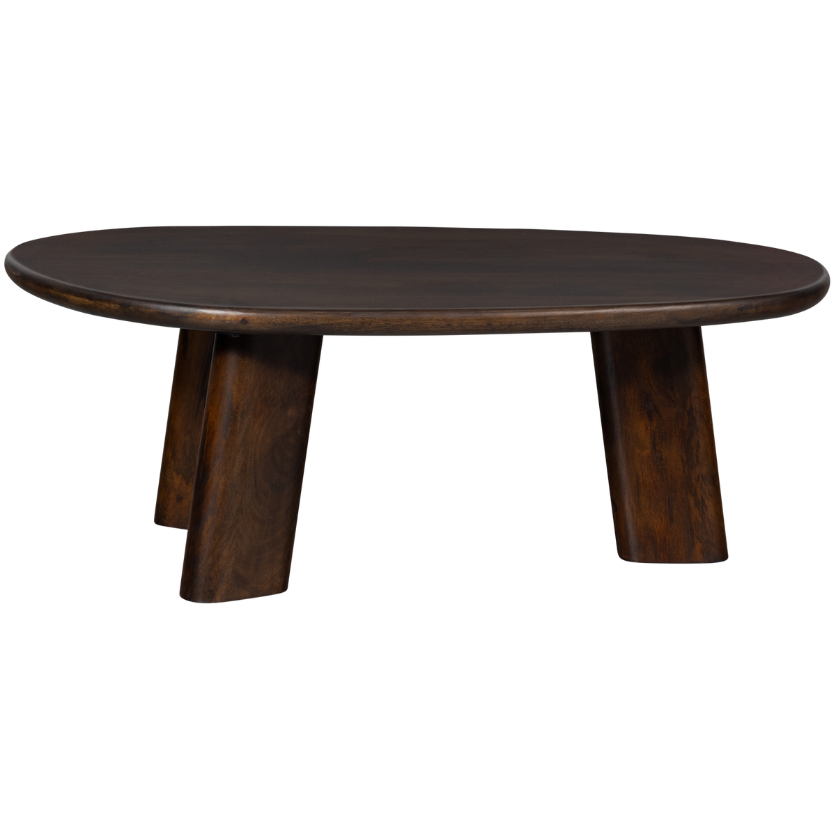 WOOOD salontafel Roundly - Mangohout - Walnoot - 40x110x60