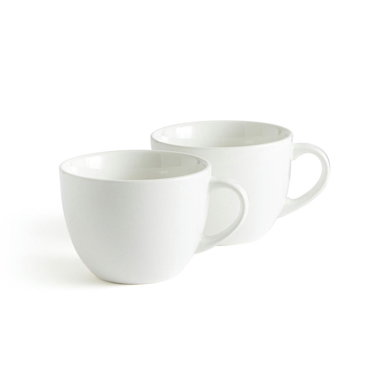 Lot de 2 bols à anse en porcelaine, Ginny