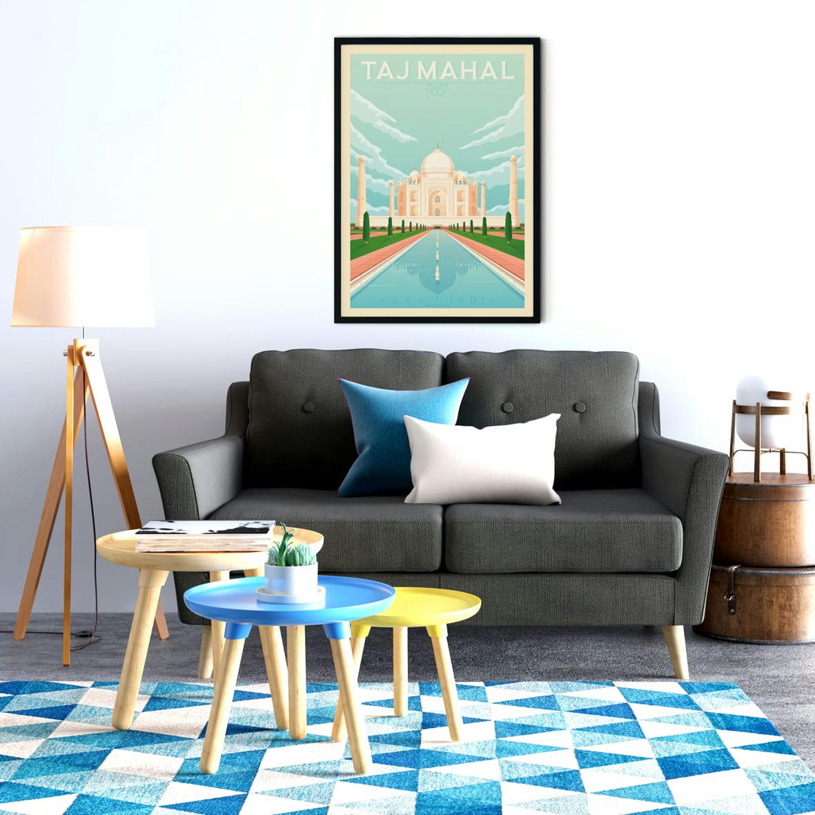 - Affiche Taj Mahal  50x70 cm