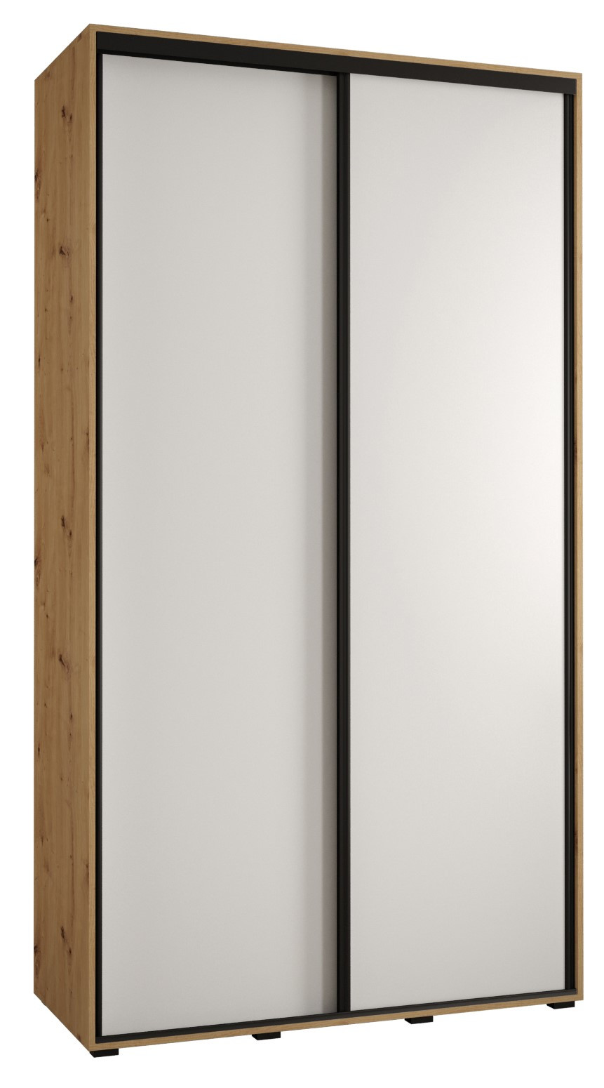 Szafa przesuwna 45 Cannes 1 140 artisan biały czarny