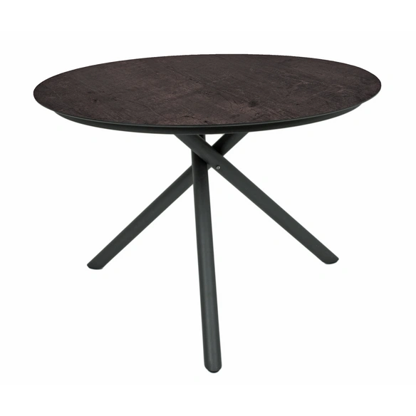 Tischgruppe »SOPHIA«, 5-tlg., Schwarz, Aluminium, Kunststoff