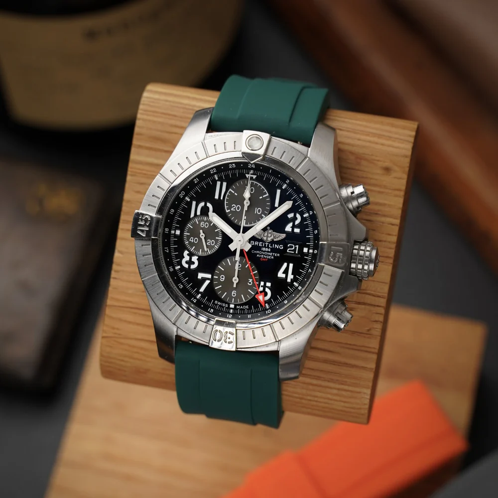 Breitling – Avenger –  Rubber Strap – Green