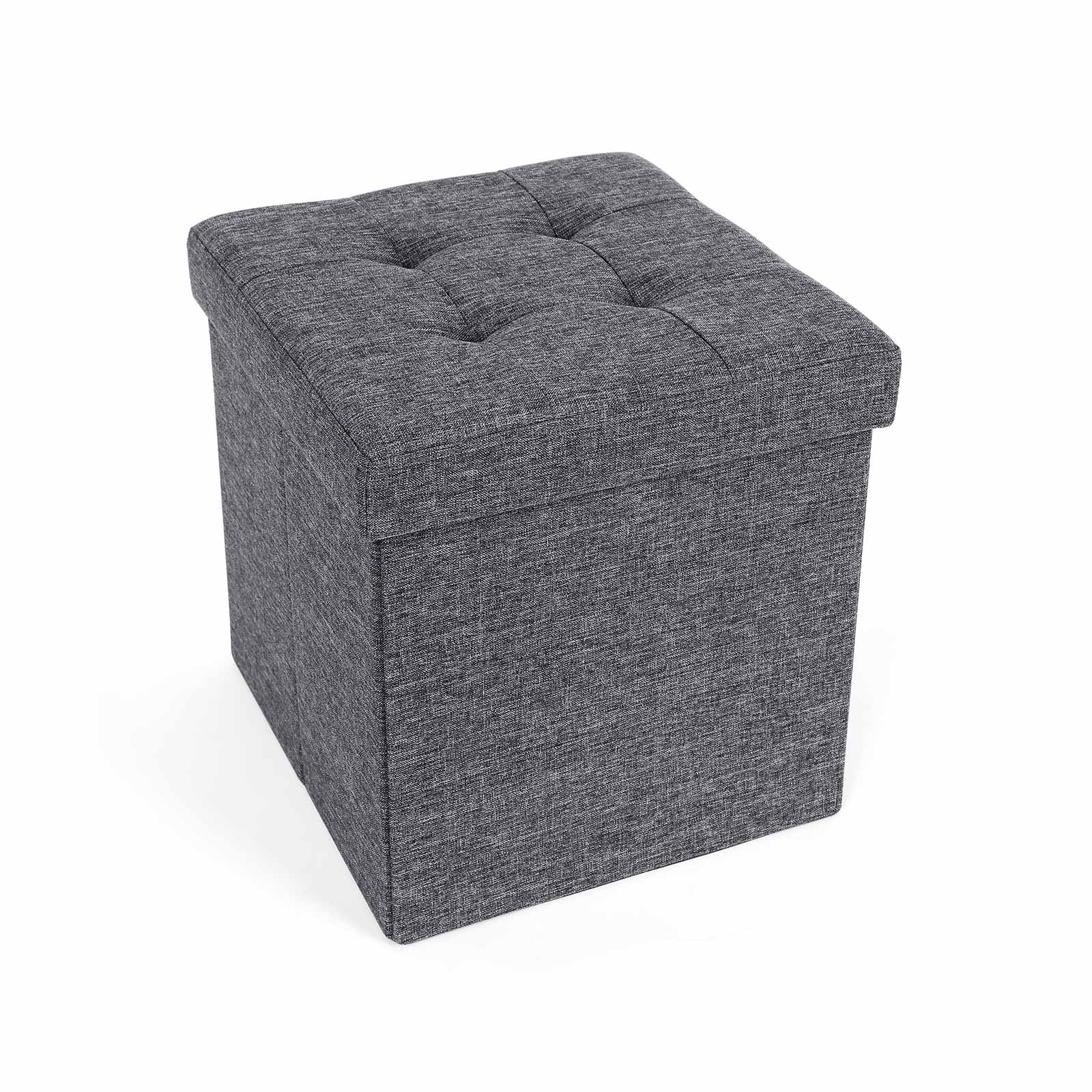 Coffre de rangement 40L gris foncé