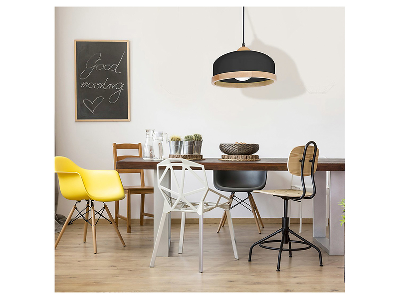 Lampa wisząca Studio metalowa czarno-beżowa