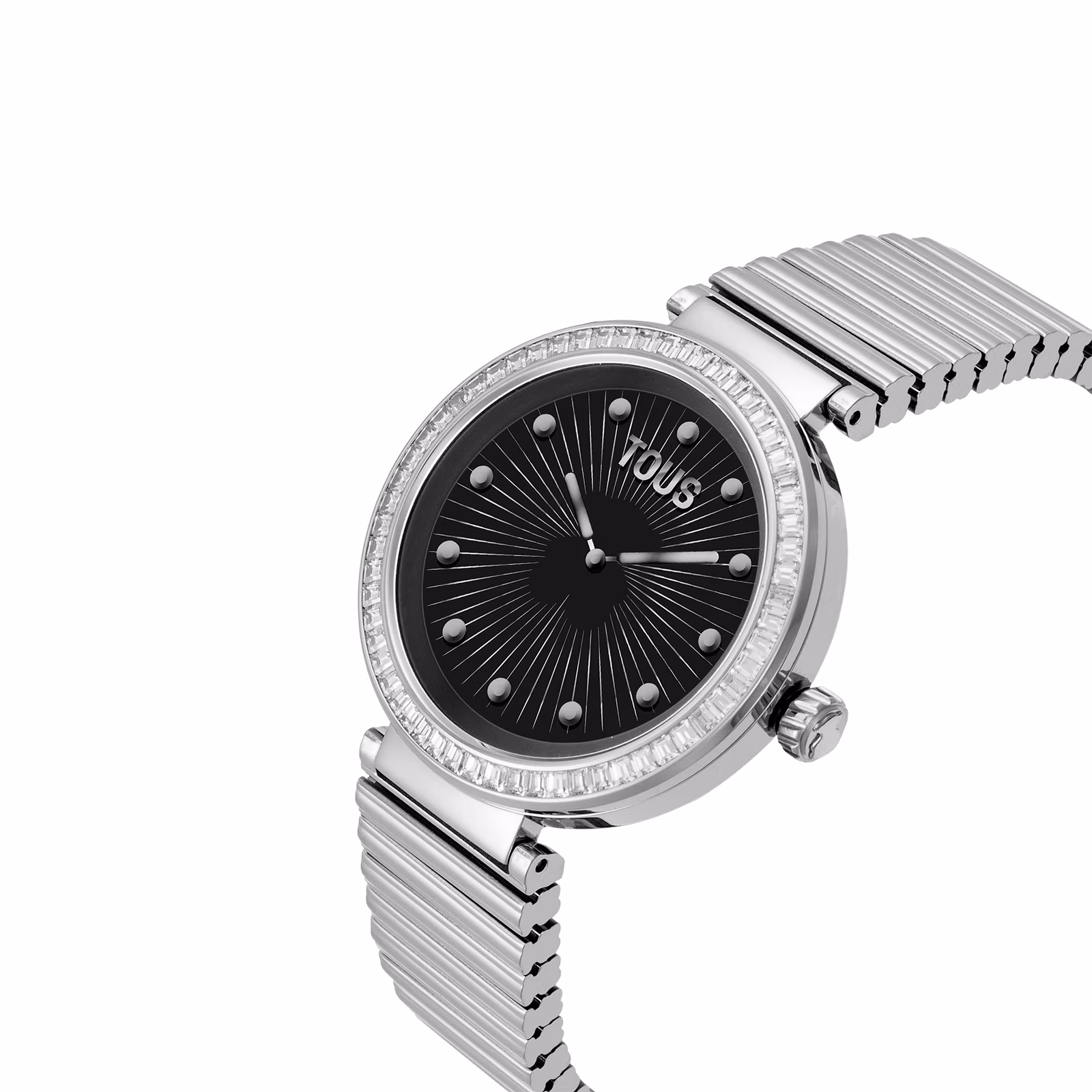 Reloj smartwatch con brazalete de acero y zirconias S-CONNECT