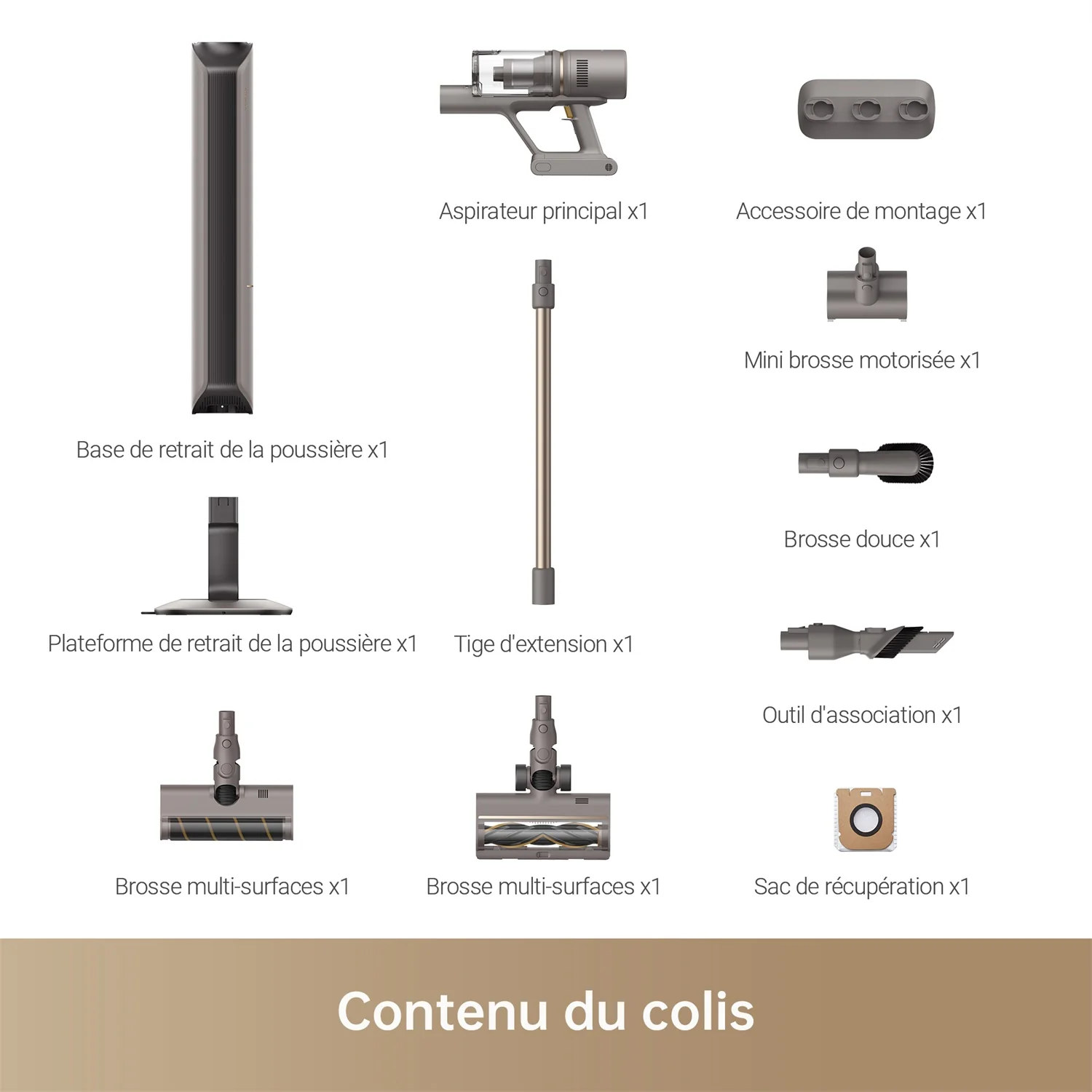 Dreame Z10 Station Aspirateur Balai sans fil avec Base