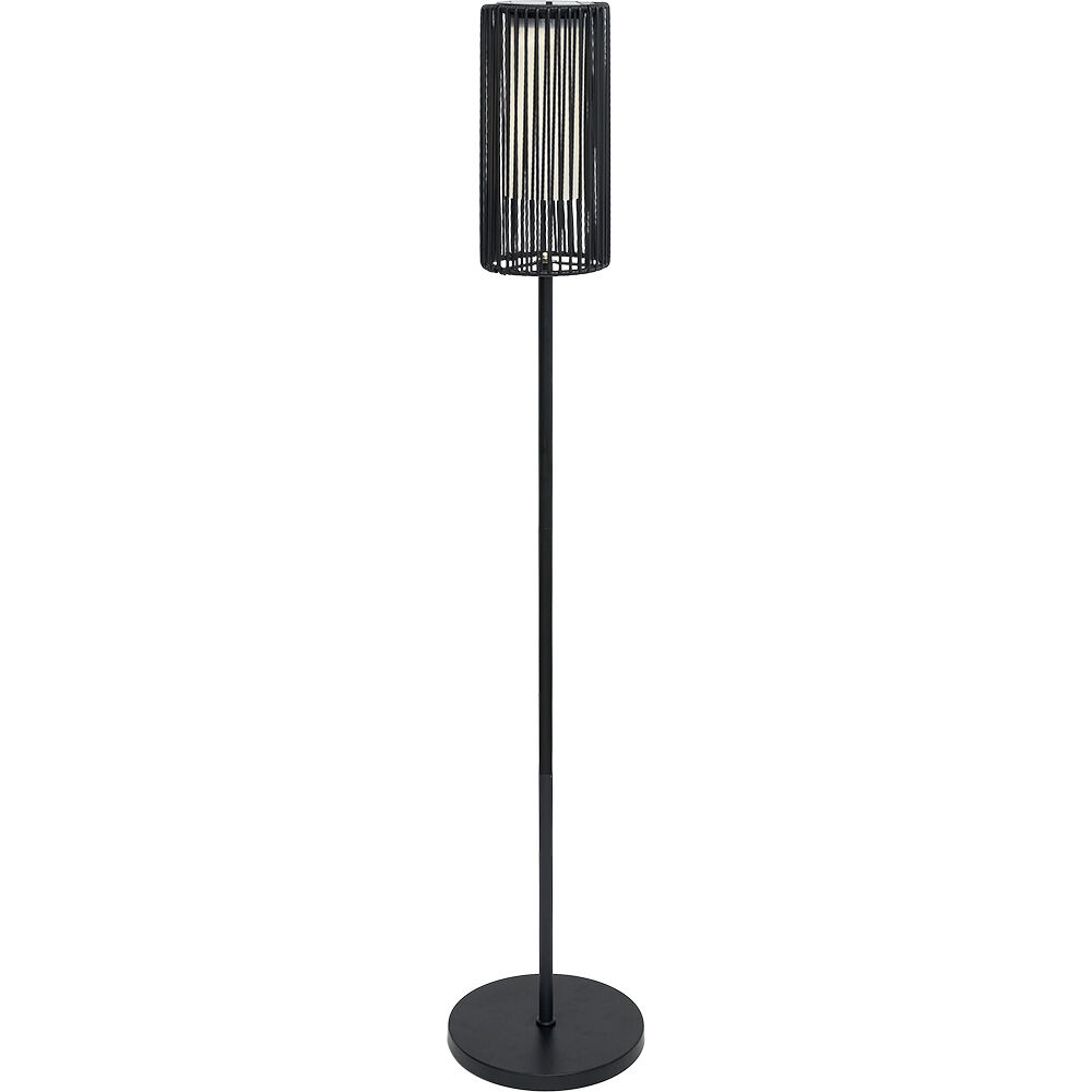 Lampe solaire urban abat jour filaire noir Ø16xH143cm
