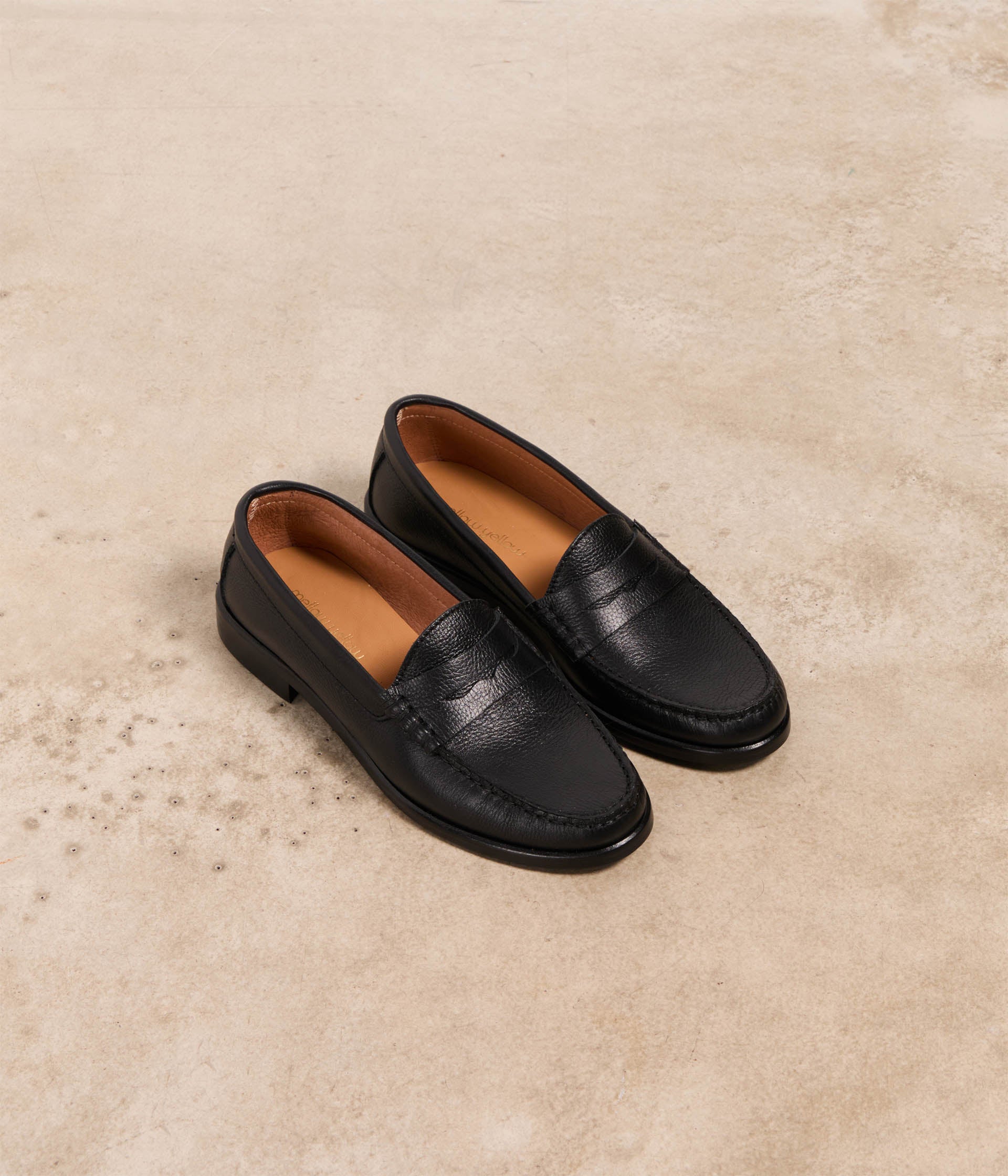 Mocassins cuir noir Driss