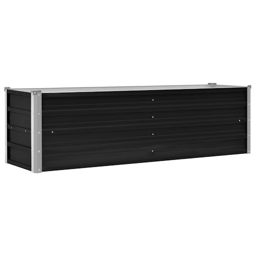 NNEVL Garden Raised Bed Anthracite 160x40x45 cm Galvanised Steel