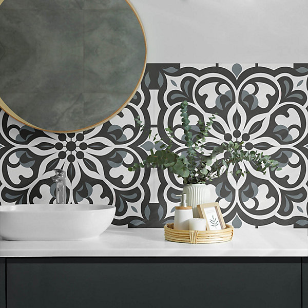 Panneau Mural Wallfluent 120x60 cm Motif Floral En Arrière-Plan 1 pièce