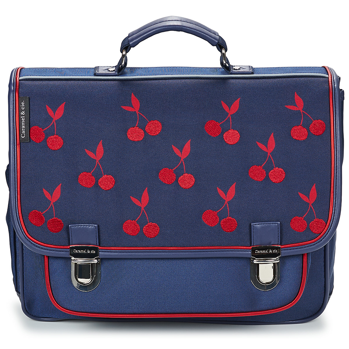 CARAMEL & CIE - CARTABLE 38 CM VELVET CHERRIES - Marine