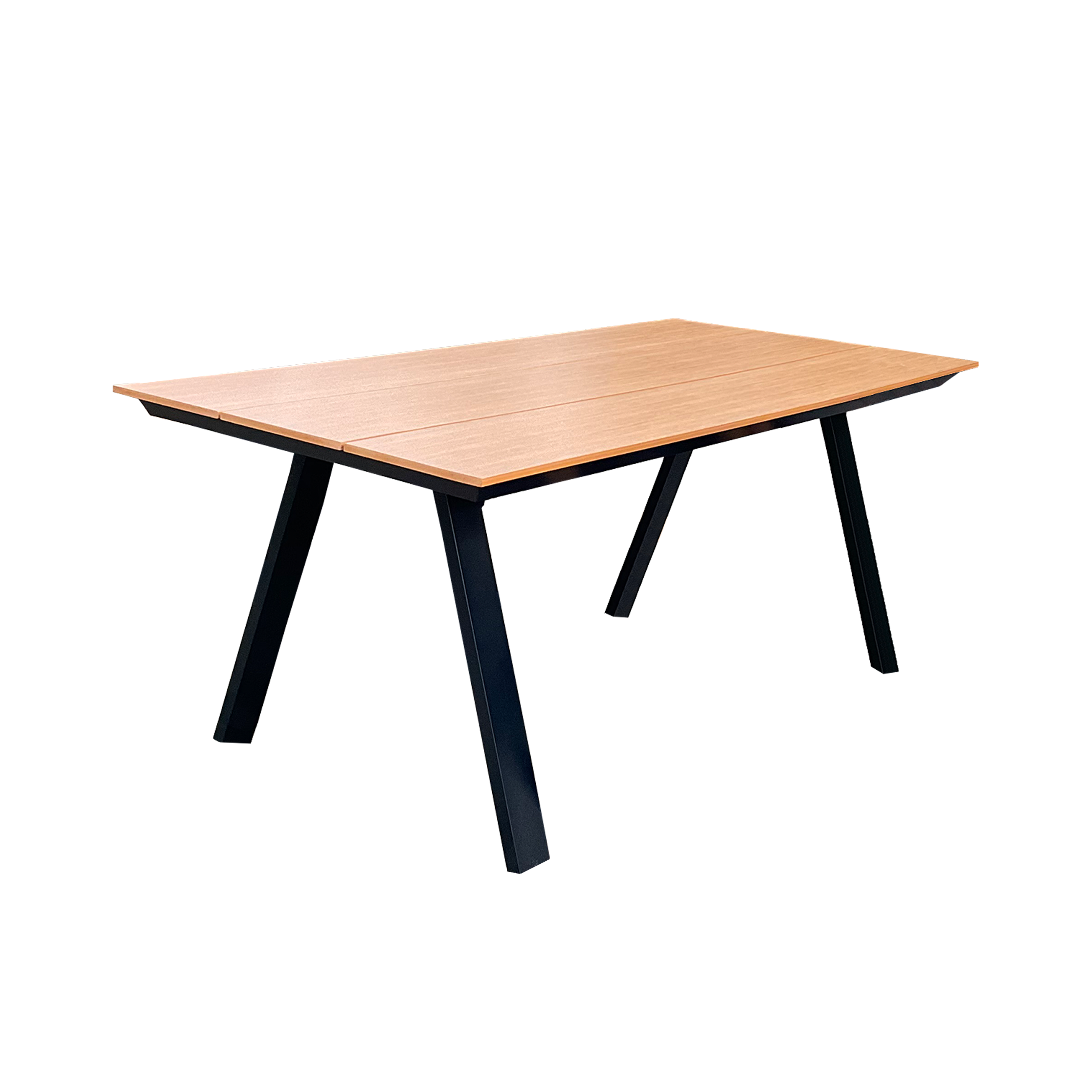 Aluminiowy stół ogrodowy Madera 180x91x74 na taras z blatem polywood drewno
