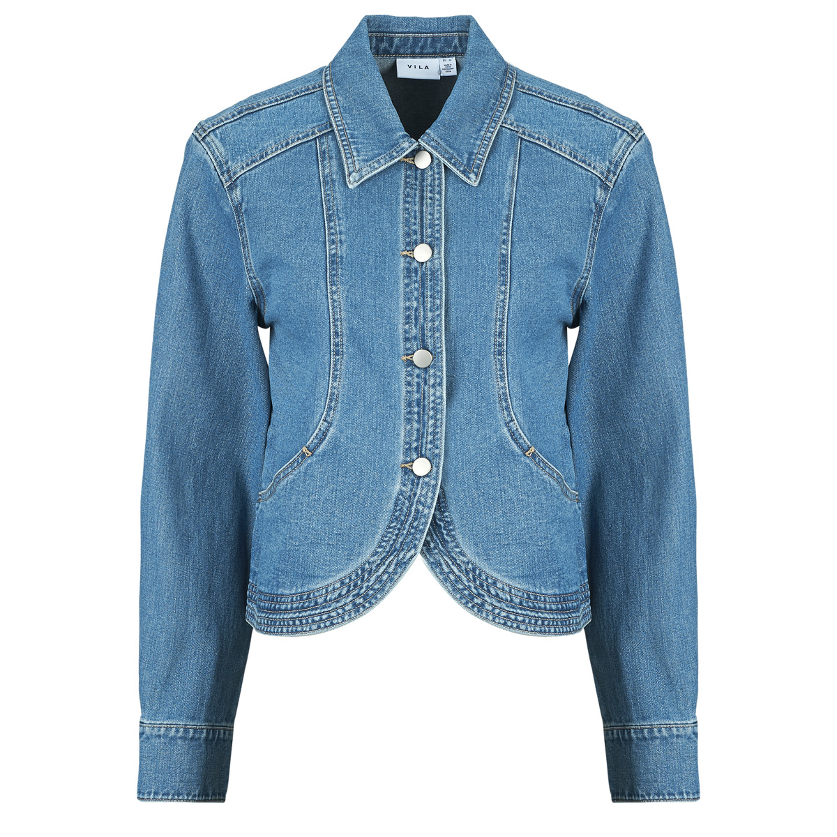 Vila - VINADINE LS DENIM JACKET/C36 - Blue