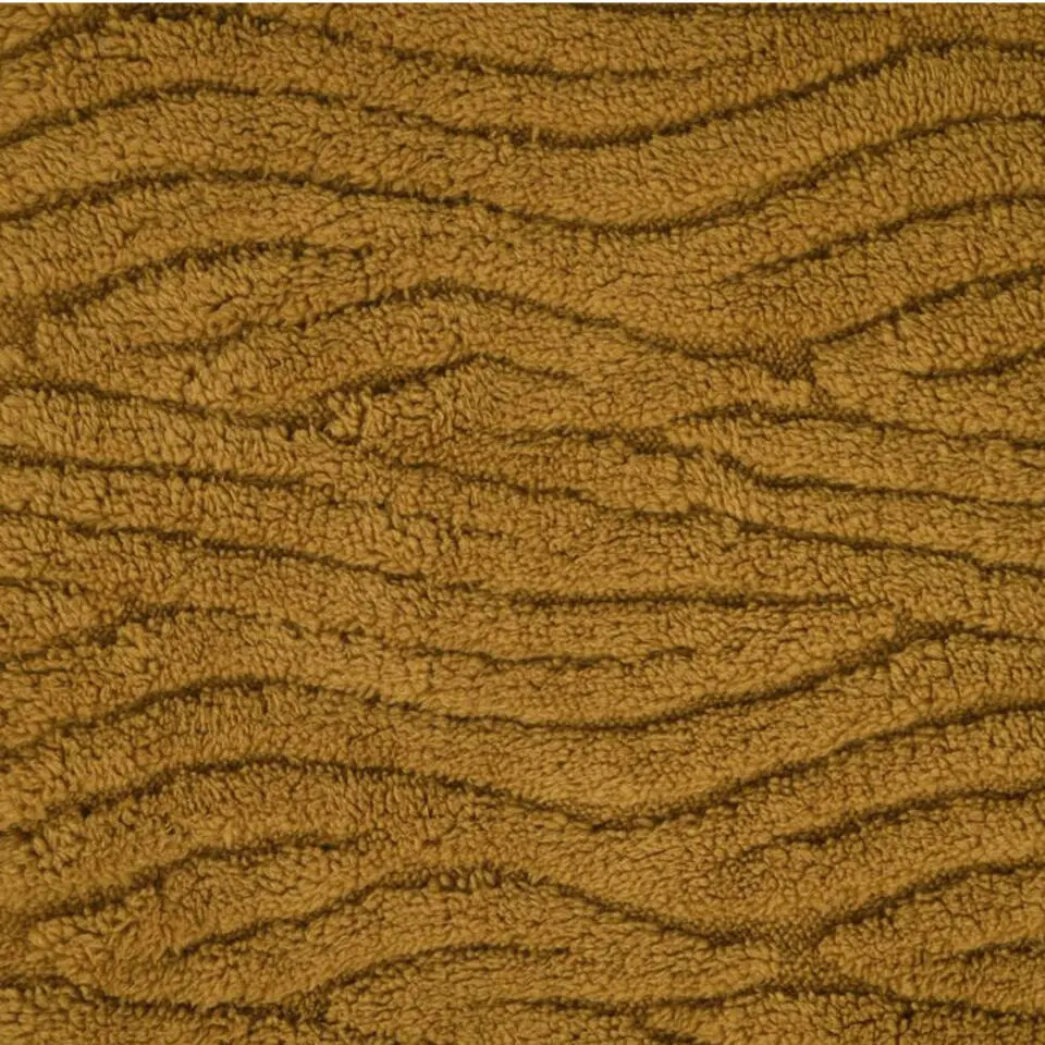 Plaid/bankdeken Columbia - camel - 130x160 cm - waves motief