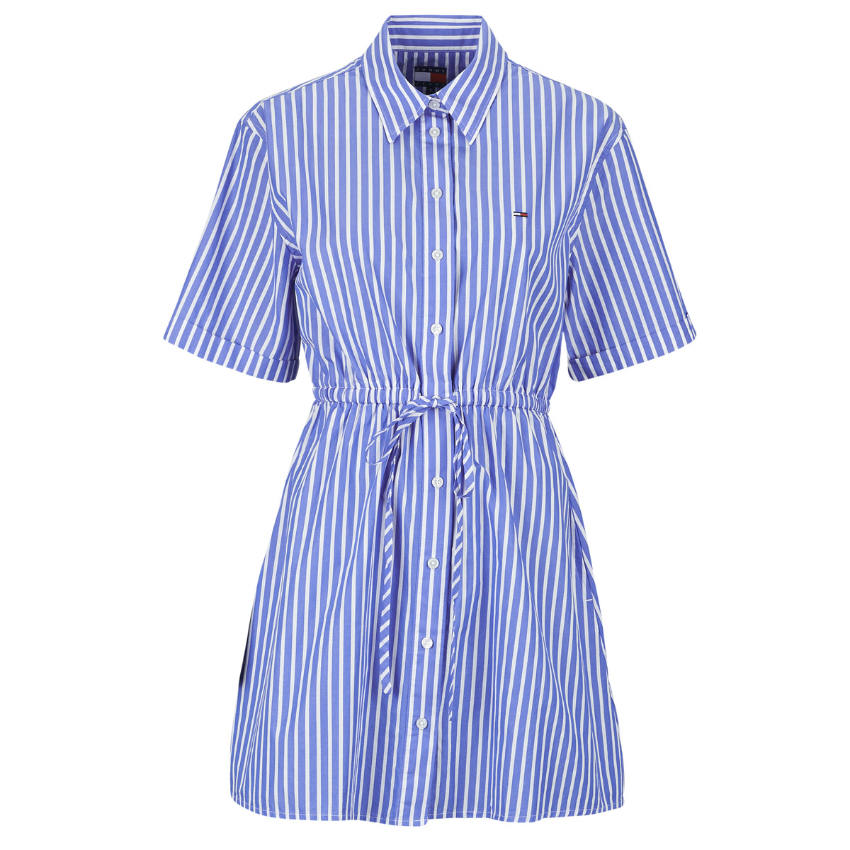 Tommy Jeans - TJW MINI STRIPE SHIRT DRESS - Blue