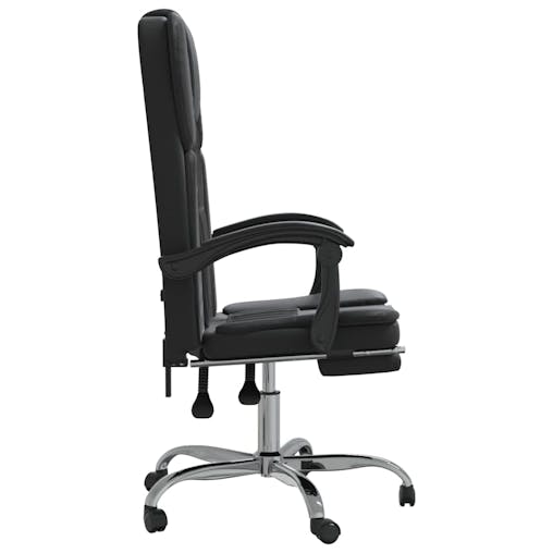 NNEVL Reclining Office Chair Black Faux Leather