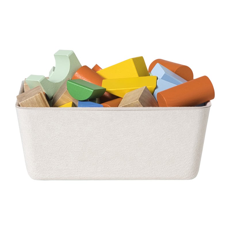 Mand vilt - wit - 9x22x16 cm