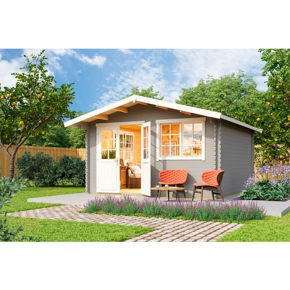 Gartenhaus »401«, BxT: 444,6 x 480 cm (Außenmaße), Wandstärke: 40 mm