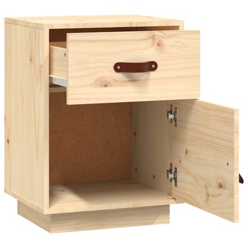 NNEVL Bedside Cabinets 2 pcs 40x34x55 cm Solid Wood Pine