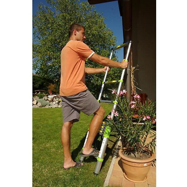 échelle télescopique Fieldmann FZZ 4005 aluminium 3,8 m 13 marches