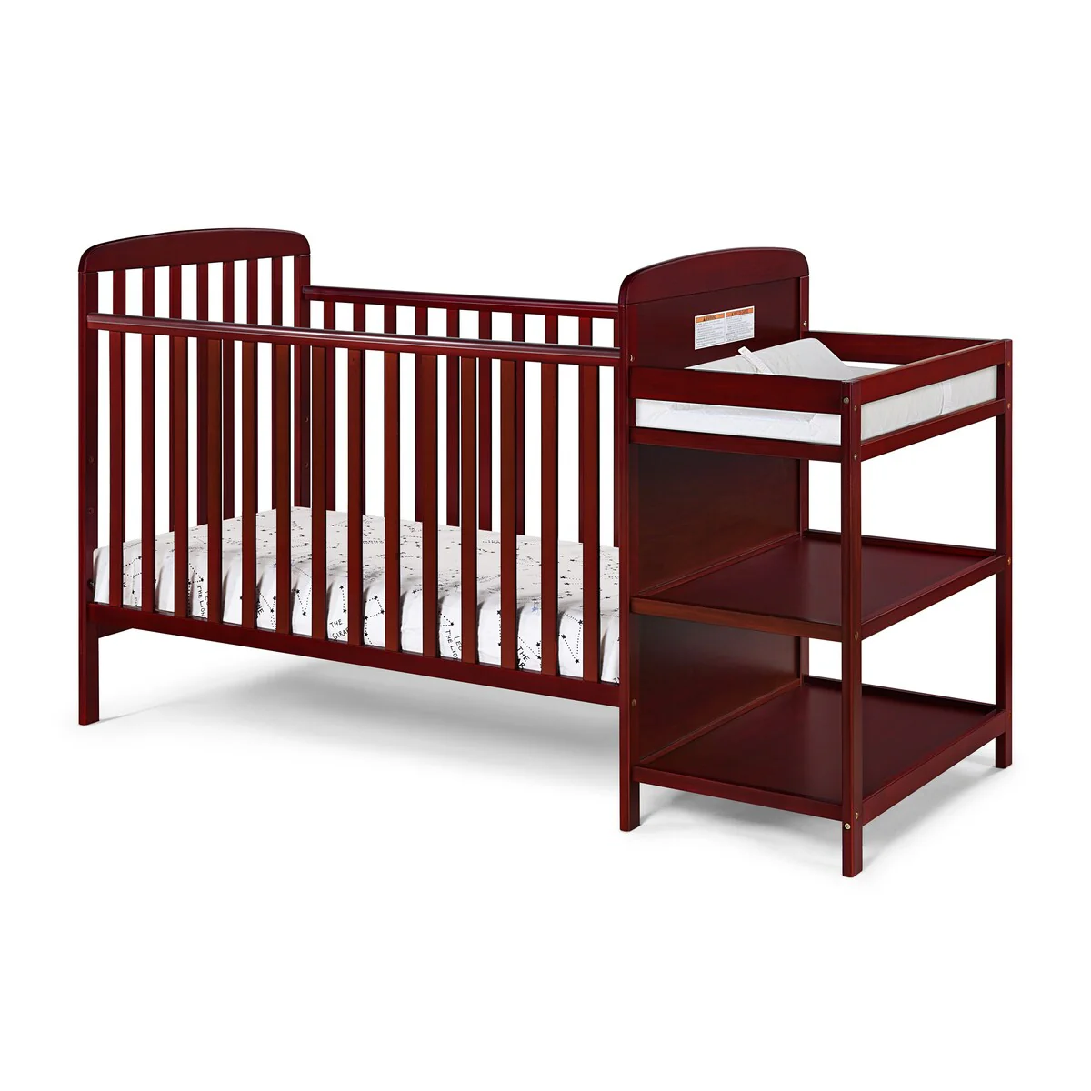 Suite Bebe Ramsey 3-in-1 Crib and Changer Combo Cherry
