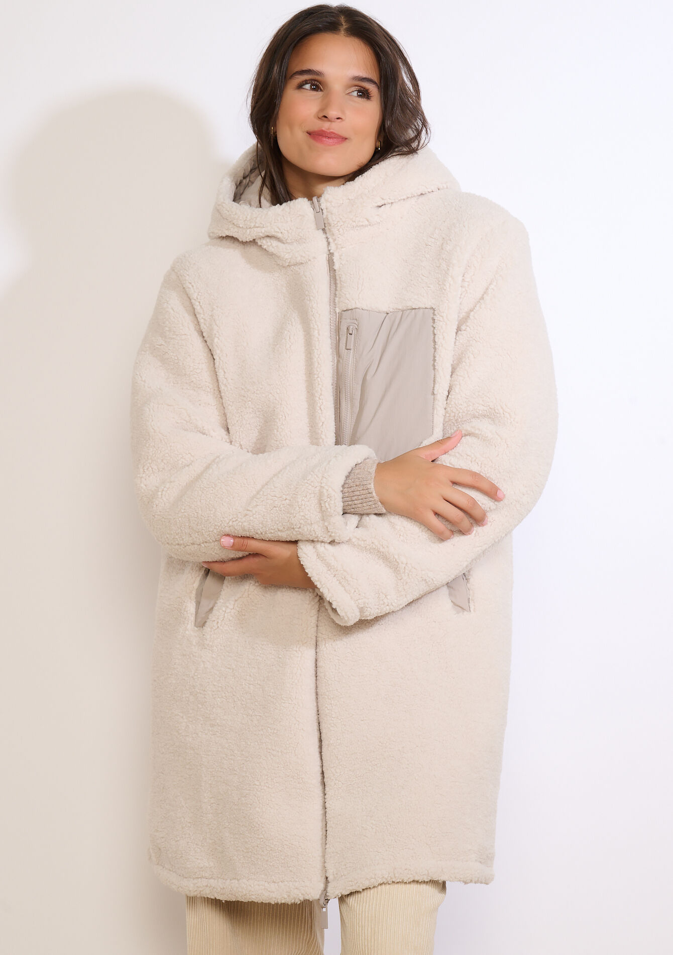 Lange omkeerbare jas