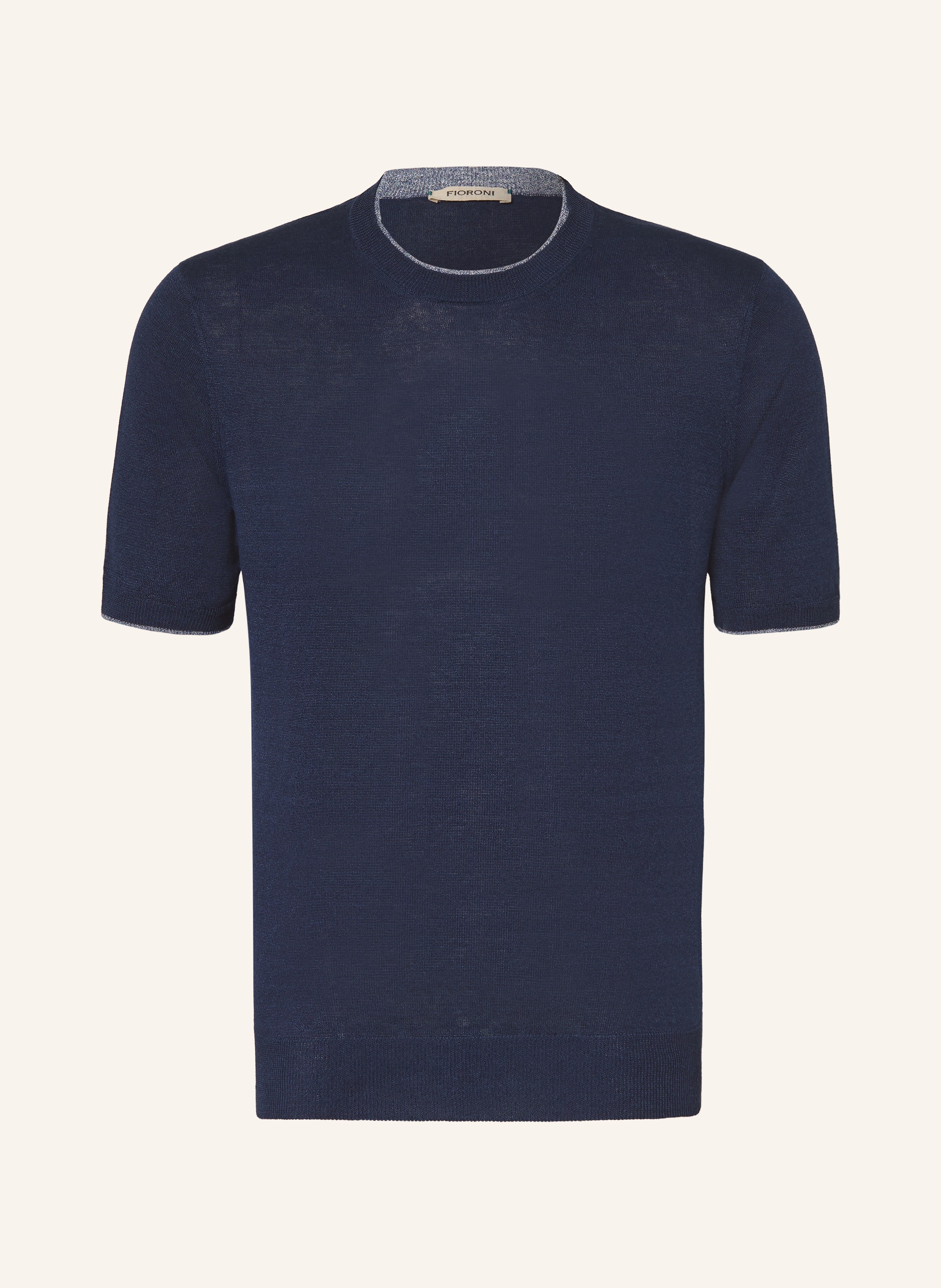 FIORONI Strickshirt mit Leinen