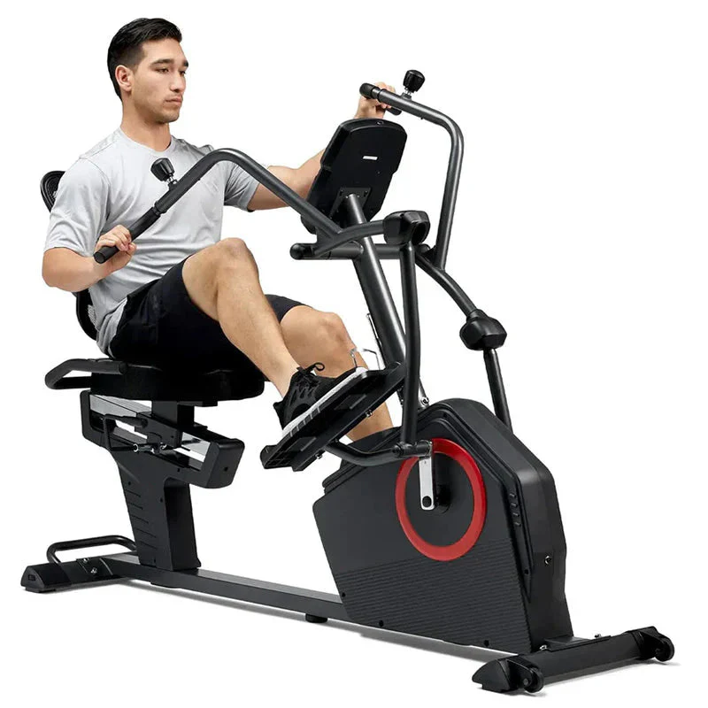 Health  Fitness Smart Recumbent Elliptical Bike with Bluetooth, 16 Resistance Levels, and App  SF-RBE4886SMART