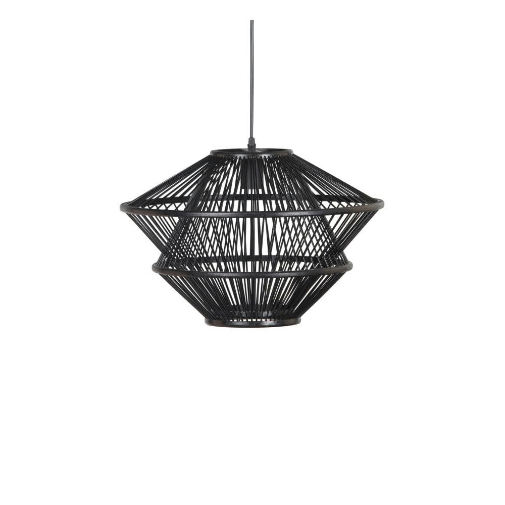 BAMBOO - Suspension en bambou D46cm noir