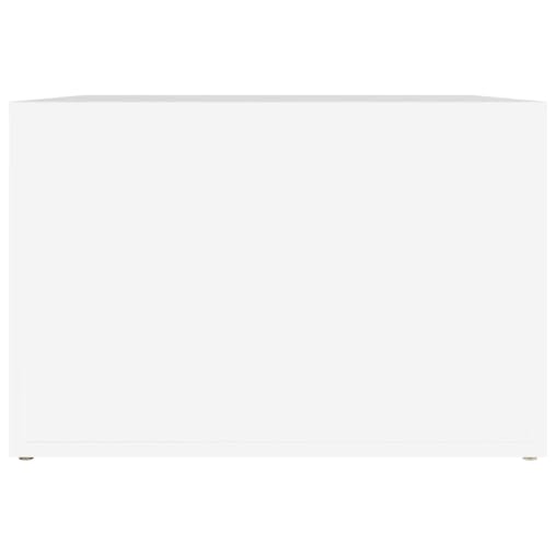 NNEVL Bedside Table White 57x55x36 cm Engineered Wood